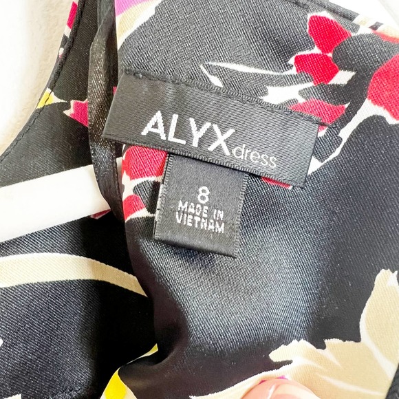 ALYX Sleeveless Floral Sheath Dress Women's Size 8 - Picture 9 of 11